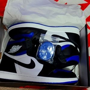 Air Jordan 1 High Royal Blue Toe Sz 10.5 Men